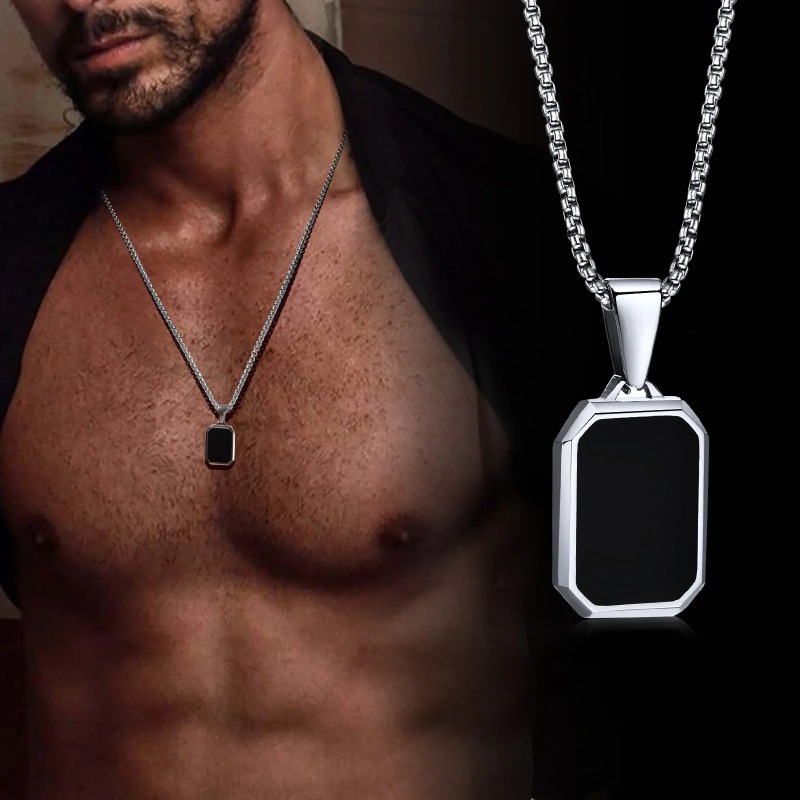 Perfume Zara - Simple Geometric Pendant Necklaces for Men