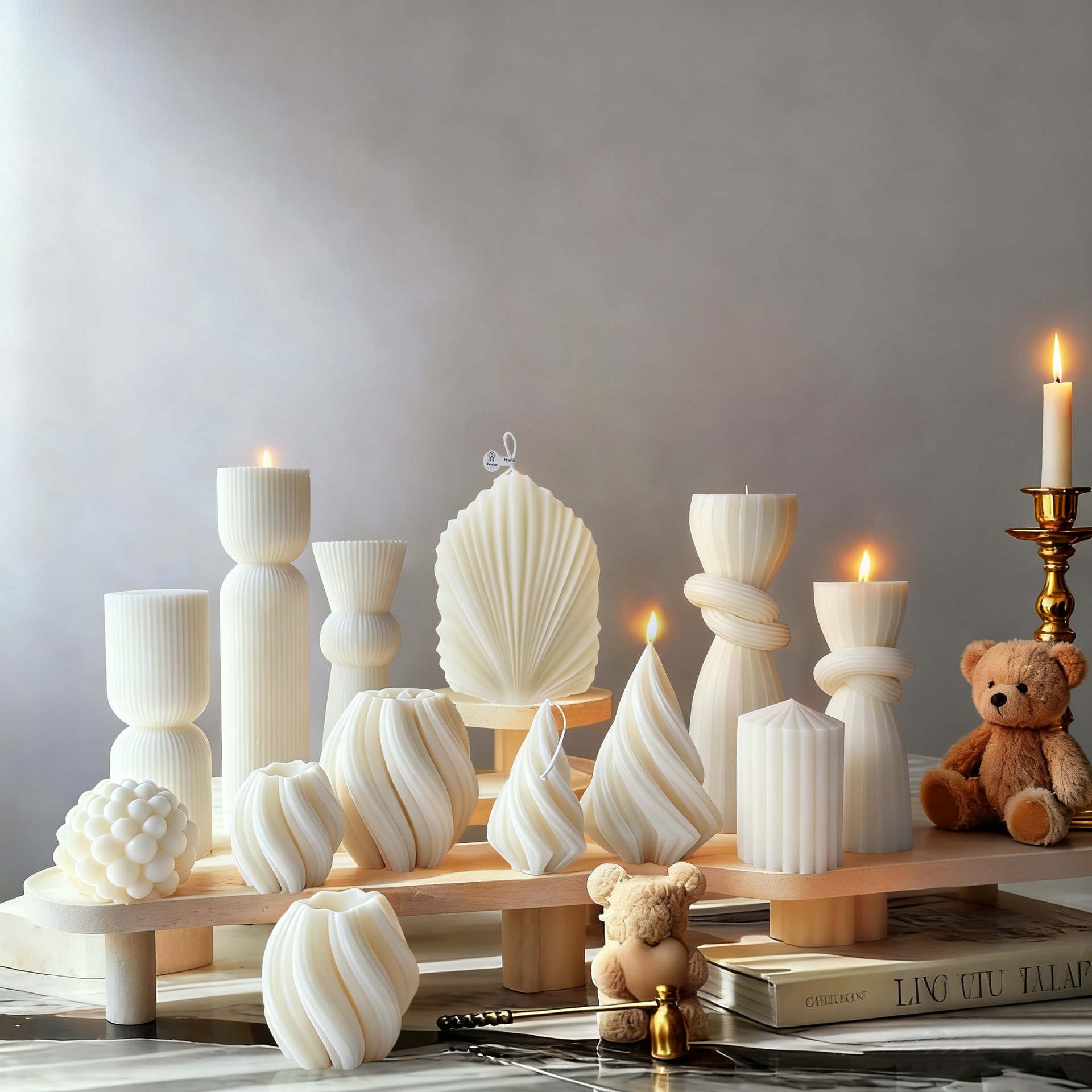 Perfume Home Fragrance - Nordic Minimalist White Scented Candle Atmosphere