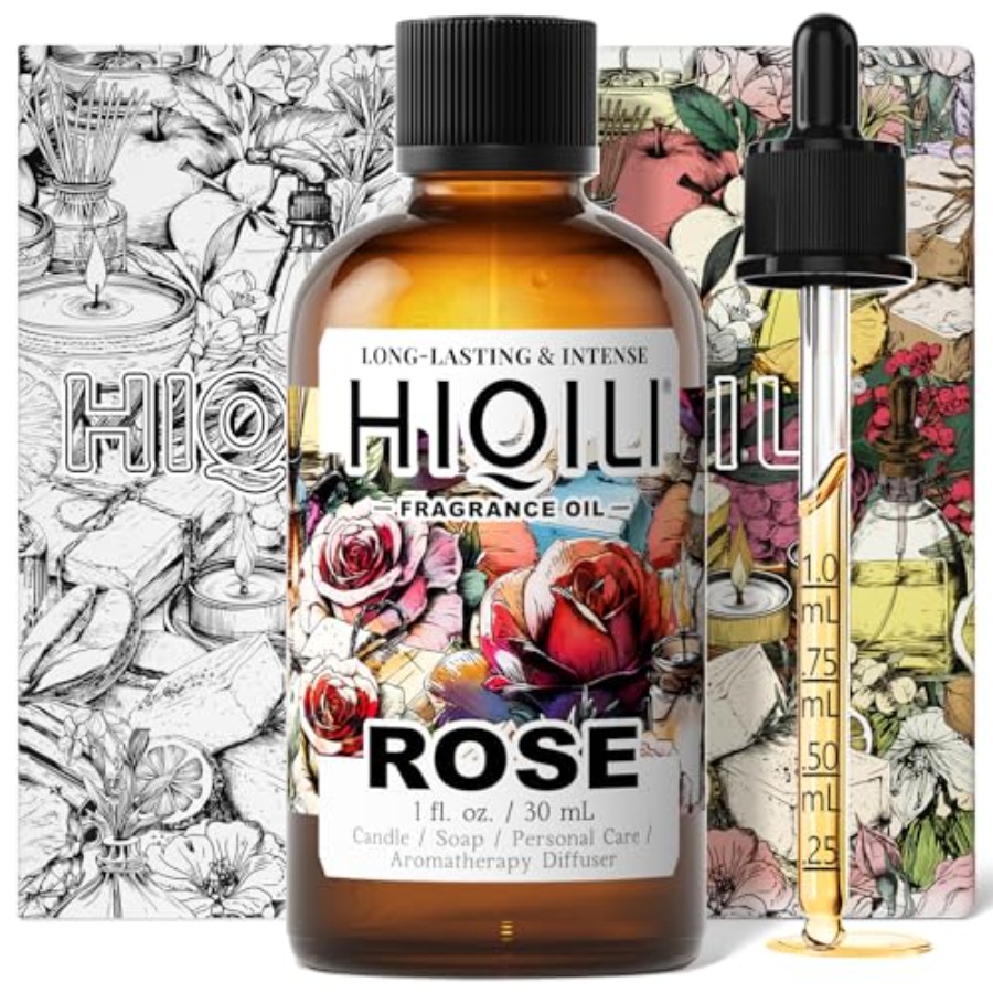 Perfume Fragrance Essential Oil - HIQILI Rose Fragrance Oil for Candle,