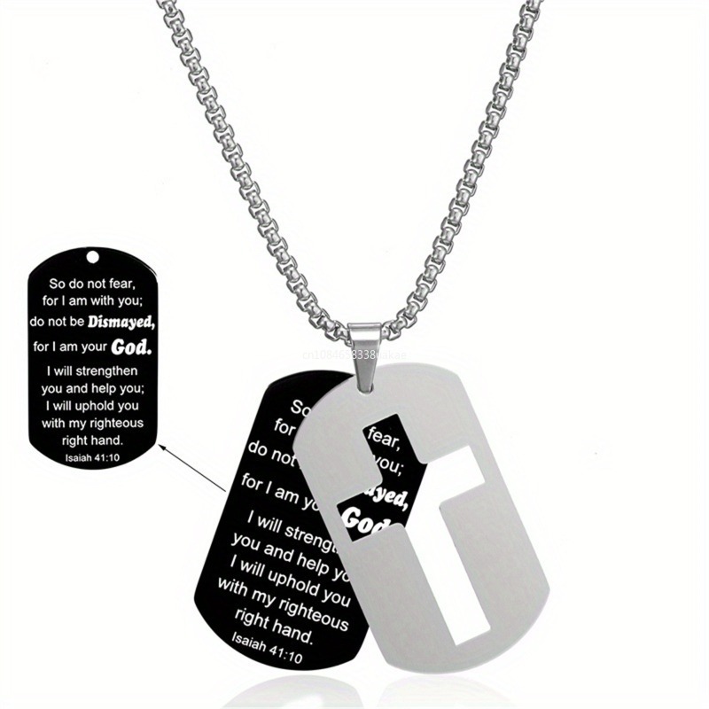 Engraved Prayer Dogtag Necklac – обзор и цена Perfume Zara