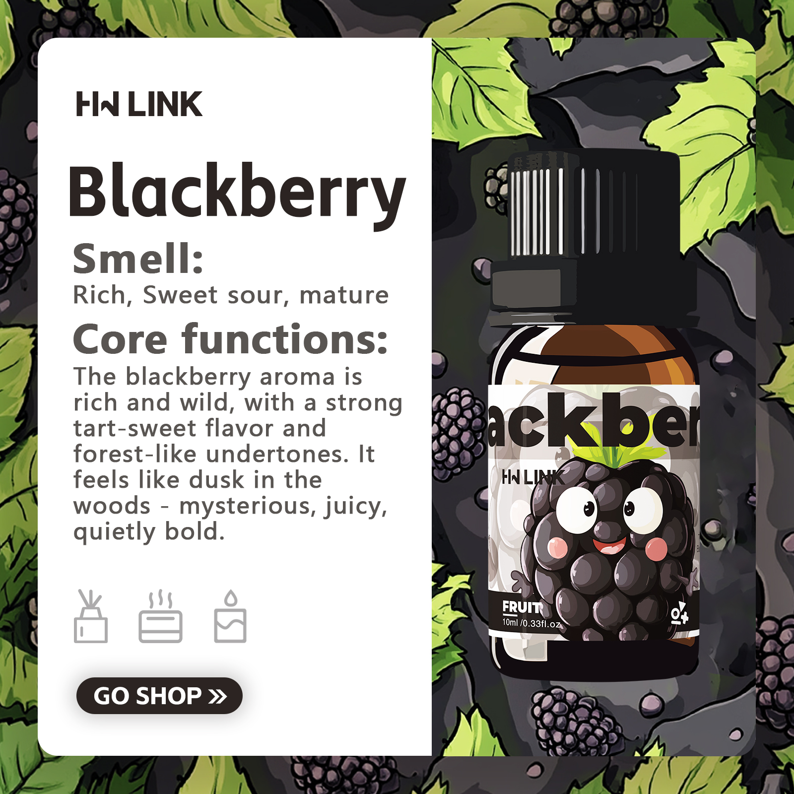 Blackberry Essential Oil Black – обзор и цена Perfume Fragrance Essential Oil