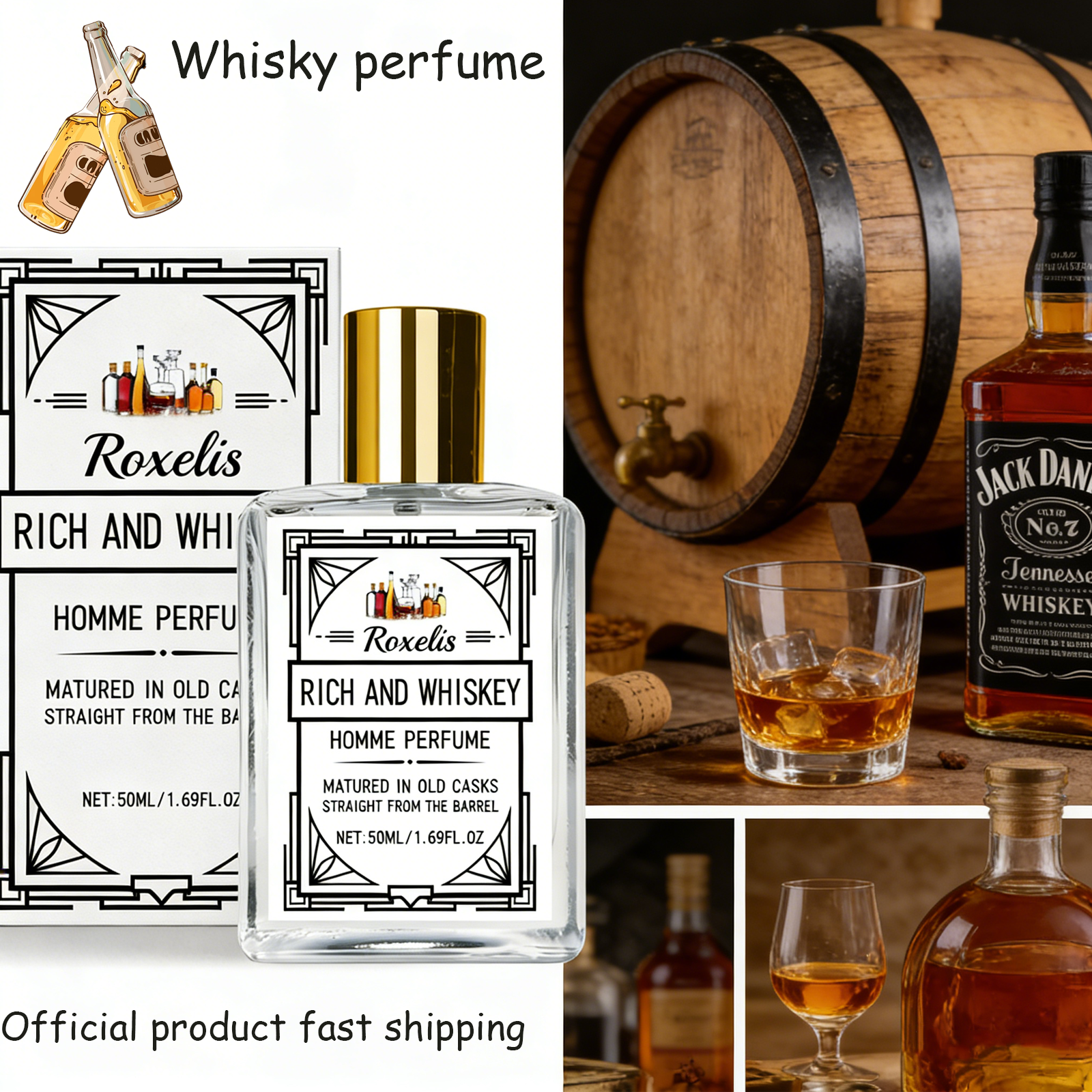 Roxelis 50ml Charm Whisky Men' – обзор и цена You Perfume Fragrance