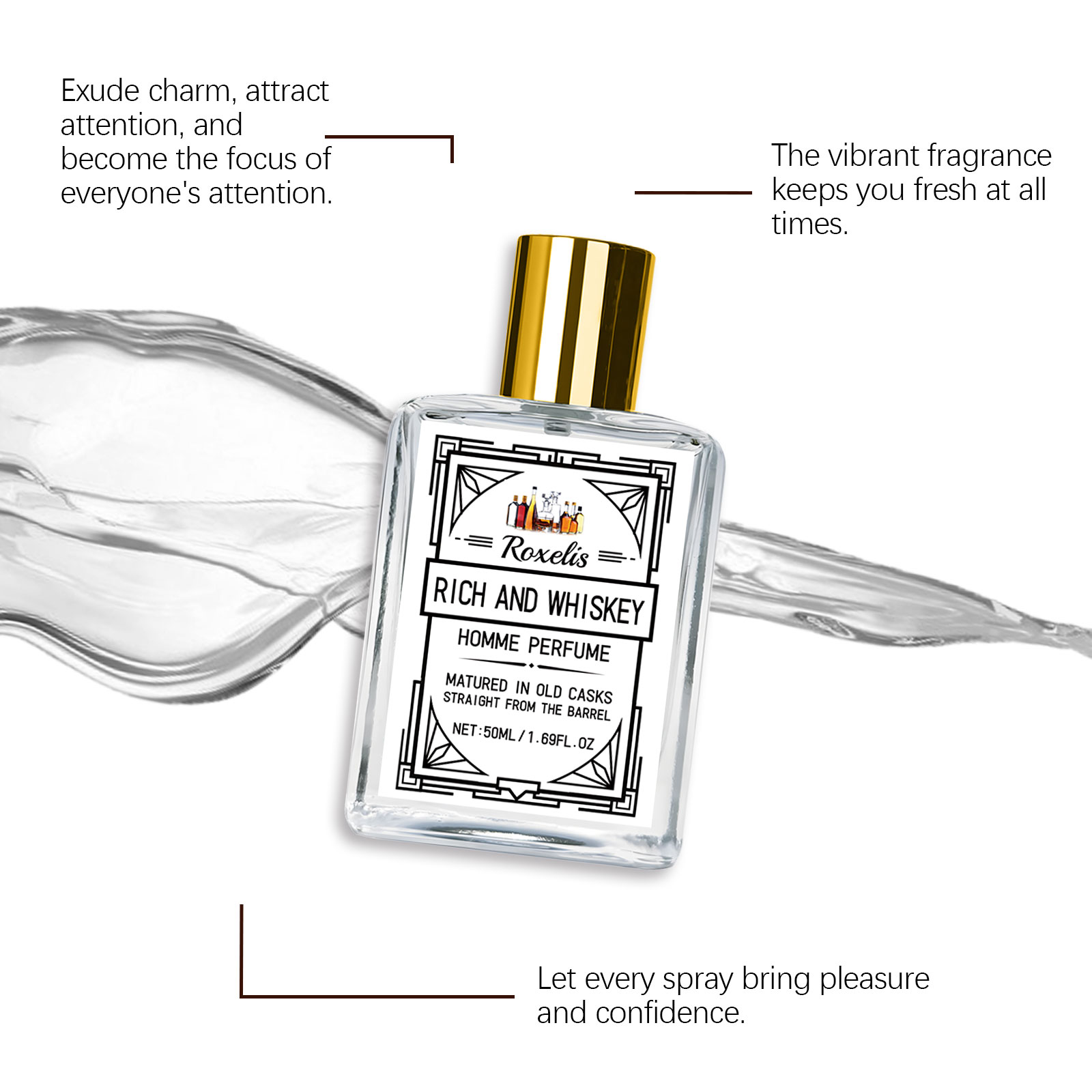 Roxelis 50ml Charm Whisky Men' – обзор и цена You Perfume Fragrance